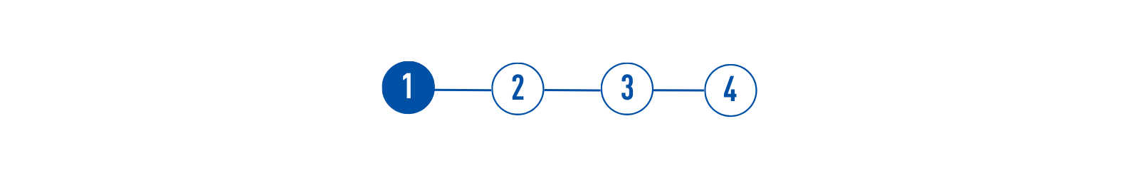 Fortschrittsbalken 1 von 4